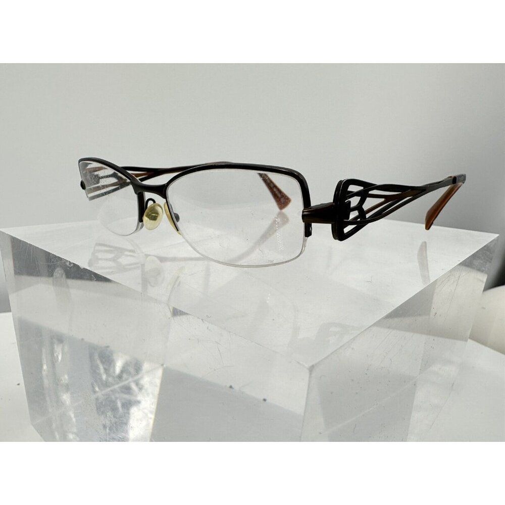 Morel France Koali Eyeglasses Frames Only, 6747K MM196, 48-17-135, Brown (LE-3)
